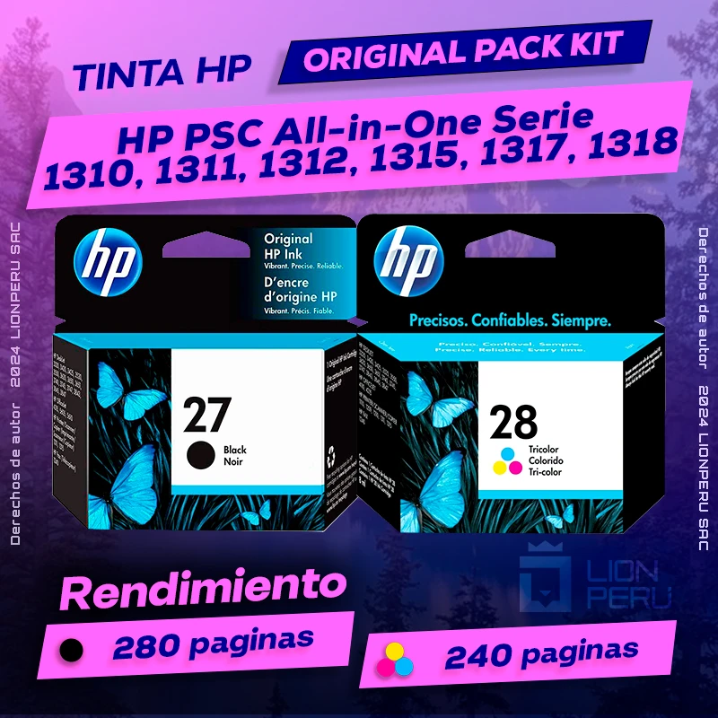 Tinta HP PSC Serie 1310, 1311, 1312, 1315, 1317, 1318