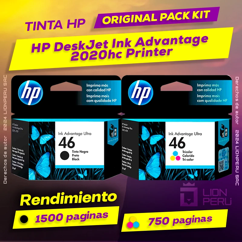 Tinta HP 2020hc DeskJet Ink Advantage Printer