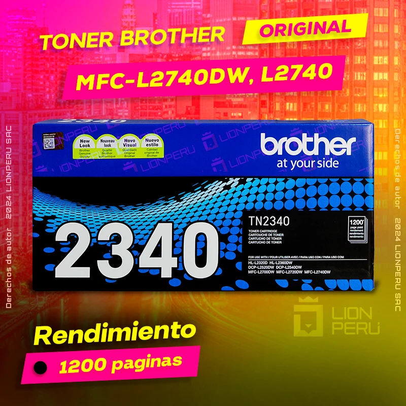 Toner Brother L2740dw, MFC-L2740, MFC L2740dw cartucho negro, ofrece un rendimiento de Calidad a un super Precio, consigue el tuyo… ¡¡YA!!