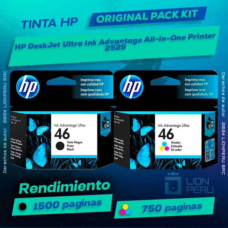 Tinta HP 2529 DeskJet Ultra Ink Advantage All-in-One