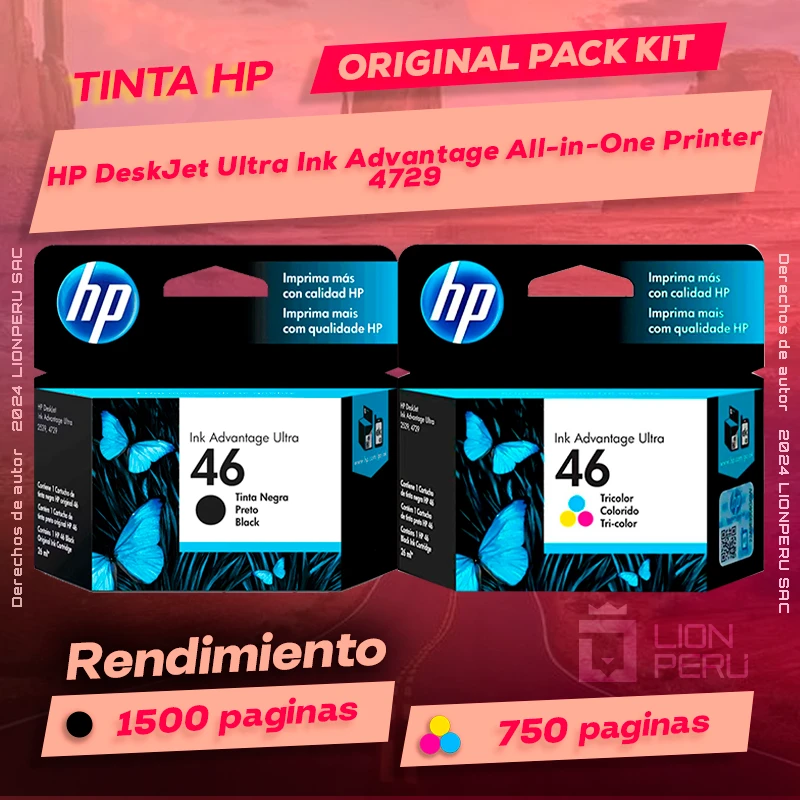 Tinta HP 4729 DeskJet Ultra Ink Advantage All-in-One