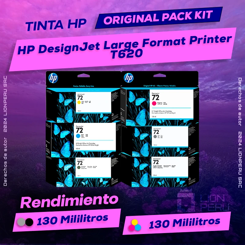 Tinta HP T620 DesignJet Large Format Printer Original