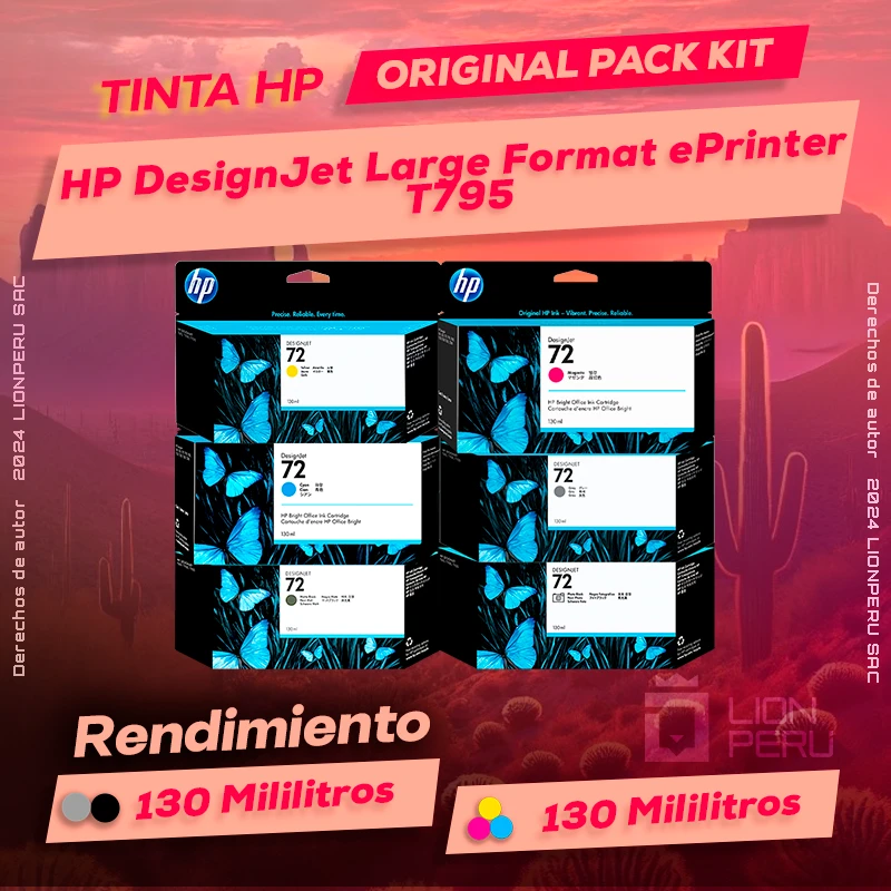 Tinta HP T795 DesignJet Large Format ePrinter Cartucho