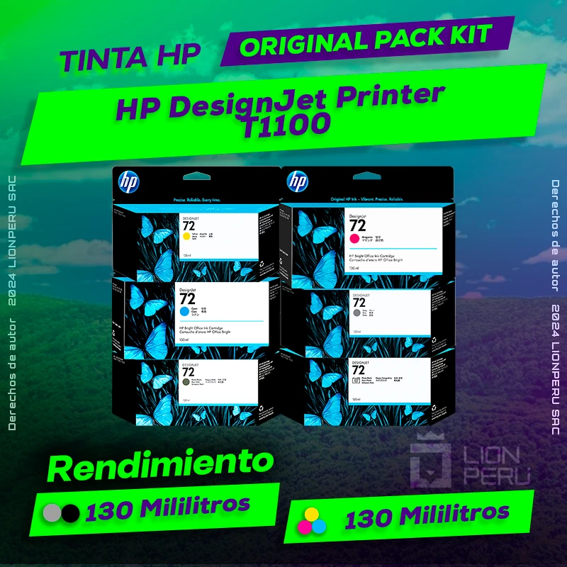 Tinta HP T1100 DesignJet Printer T1100 Cartucho