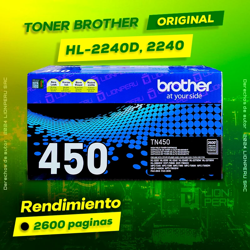 Toner Brother HL 2240D, HL-2240D Alta Capacidad