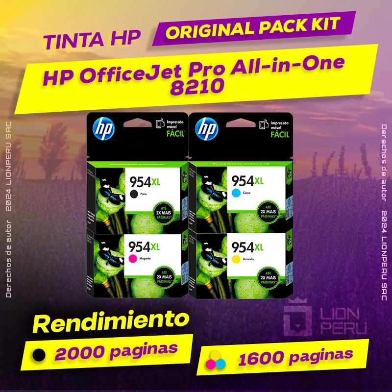 Tinta HP 8210 OfficeJet Pro All-in-One Cartucho Original