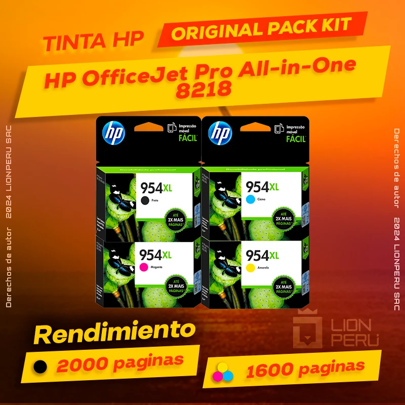 Tinta HP 8218 OfficeJet Pro All-in-One Cartucho Original