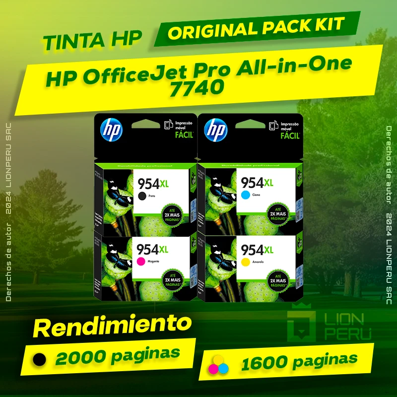 Tinta HP 7740 OfficeJet Pro All-in-One Cartucho Original