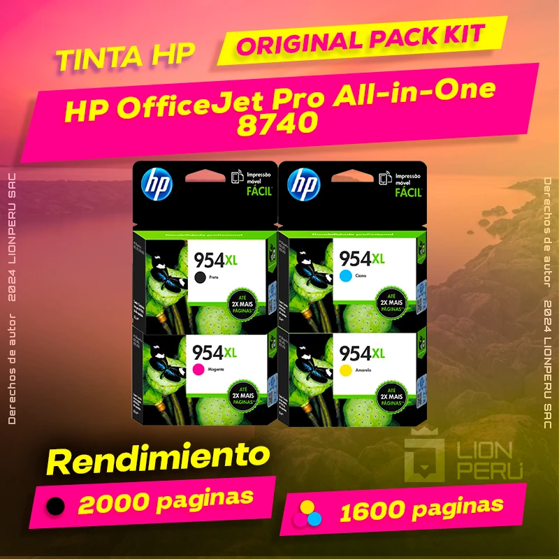 Tinta HP 8740 OfficeJet Pro All-in-One Cartucho Original