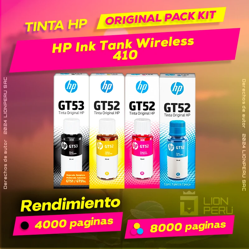 Tinta HP 410 Ink Tank Wireless Botella Original