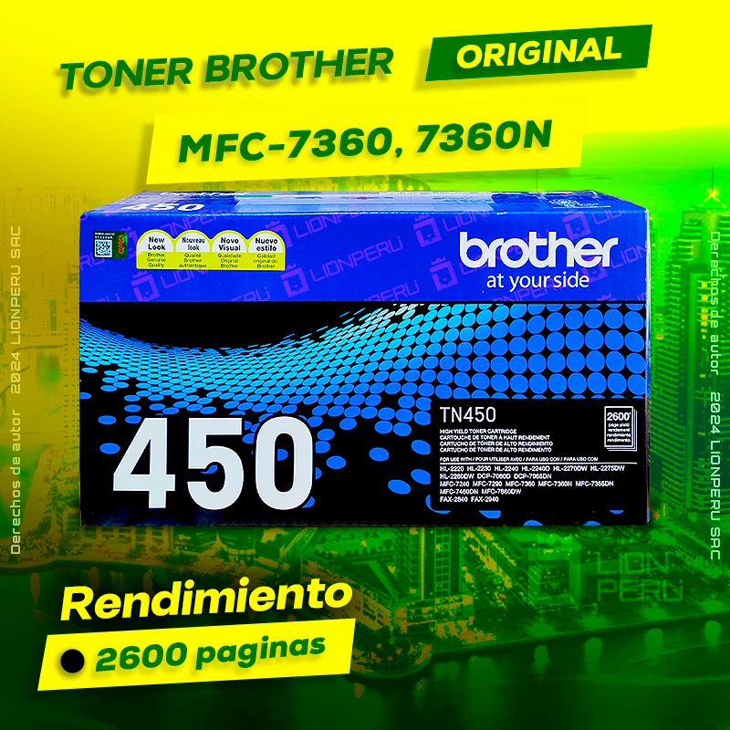 Toner Brother MFC 7360N, MFC-7360N Alta Capacidad