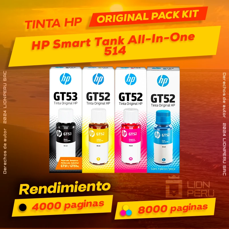 Tinta HP 514 Smart Tank All-In-One Botella Original