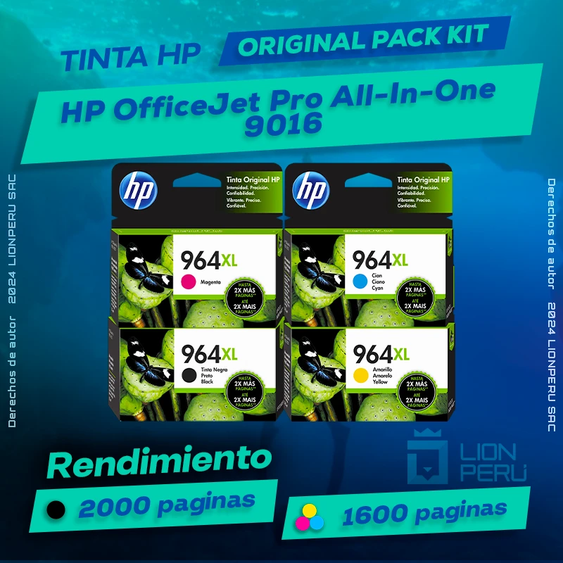 Tinta HP 9016 OfficeJet Pro All-In-One Original