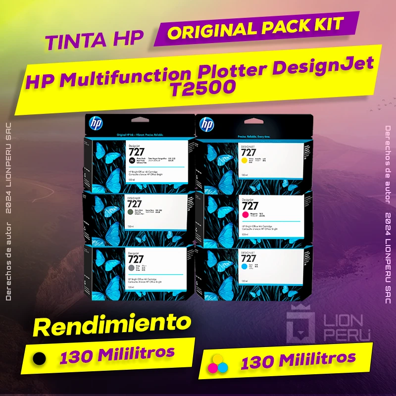 Tinta HP T2500 Multifunction DesignJet Plotter Original