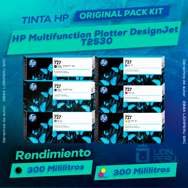 Tinta HP T2530 Multifunction DesignJet Plotter Original