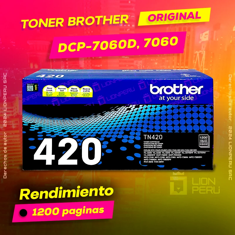 Toner Brother DCP 7060D, DCP-7060D Cartridge Laser Original negro, ofrece un rendimiento de Calidad a un super Precio, consigue el tuyo… ¡¡YA!!