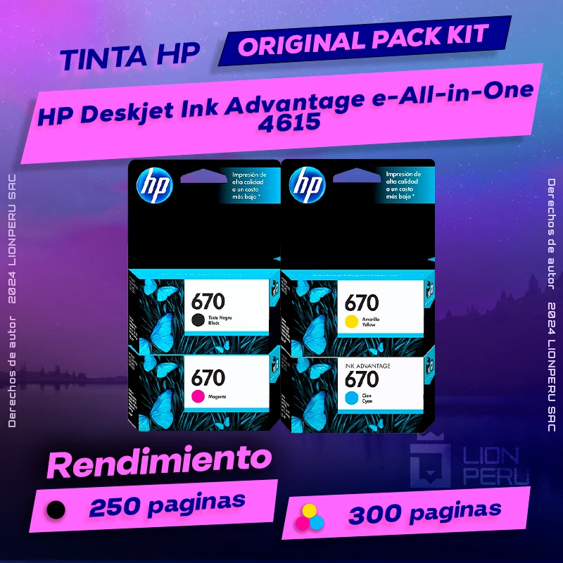 Tinta HP 4615 Deskjet Ink Advantage e-All-in-One Original