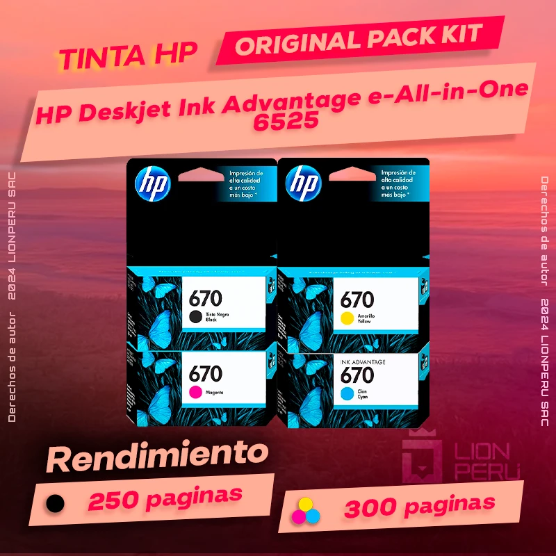 Tinta HP 6525 Deskjet Ink Advantage e-All-in-One Original