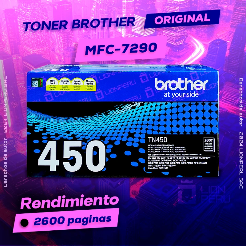Toner Brother MFC 7290, MFC-7290 Alta Capacidad