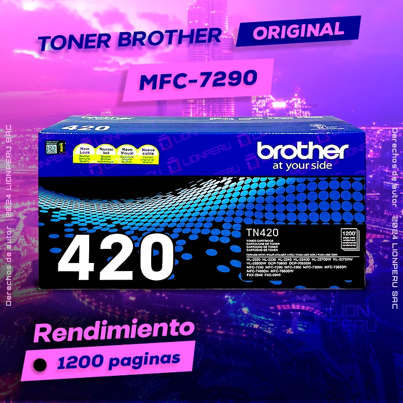 Toner Brother MFC 7290,MFC-7290 Cartucho Laser Original negro, ofrece un rendimiento de Calidad a un super Precio, consigue el tuyo… ¡¡YA!!