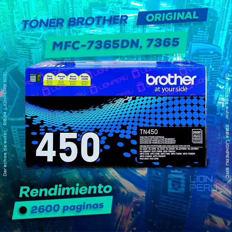 Toner Brother MFC 7365DN, MFC-7365DN Alta Capacidad