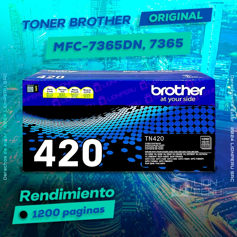 Toner Brother MFC 7365DN,MFC-7365DN Cartucho Laser Original negro, ofrece un rendimiento de Calidad a un super Precio, consigue el tuyo… ¡¡YA!!
