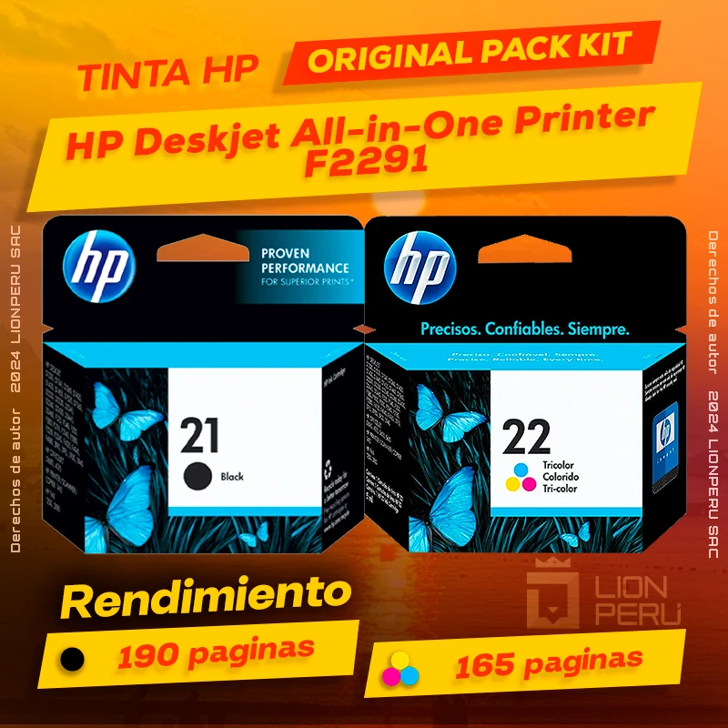 Tinta HP F2291 Deskjet All-in-One Printer Original