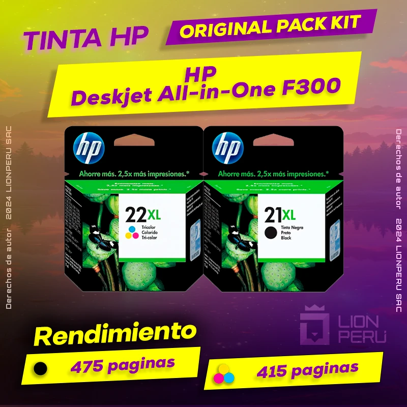 Tinta HP F300 Deskjet All-in-One Printer Original