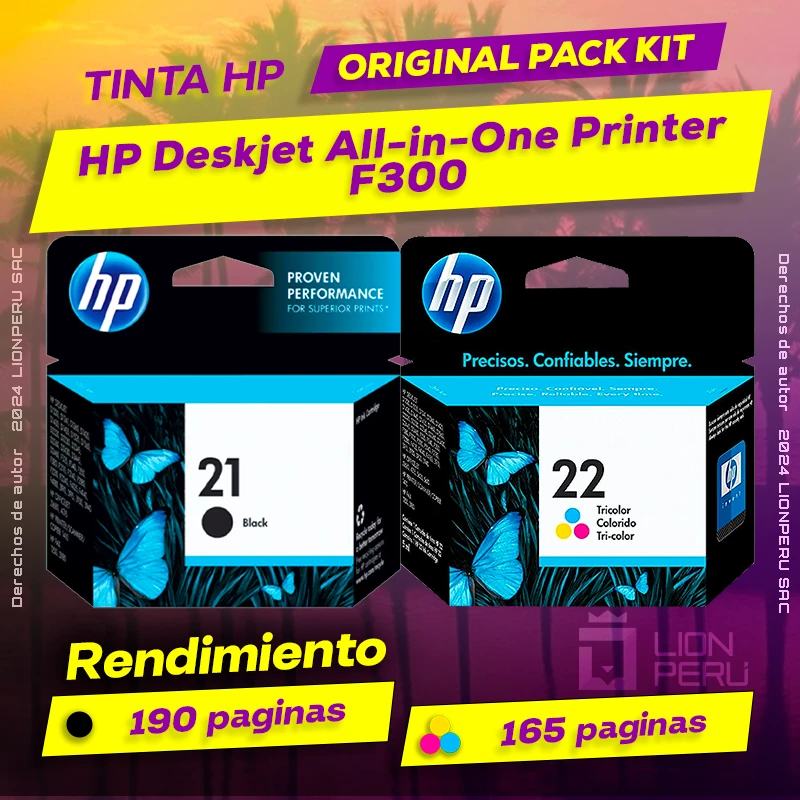 Tinta HP F300 Deskjet All-in-One Printer Original