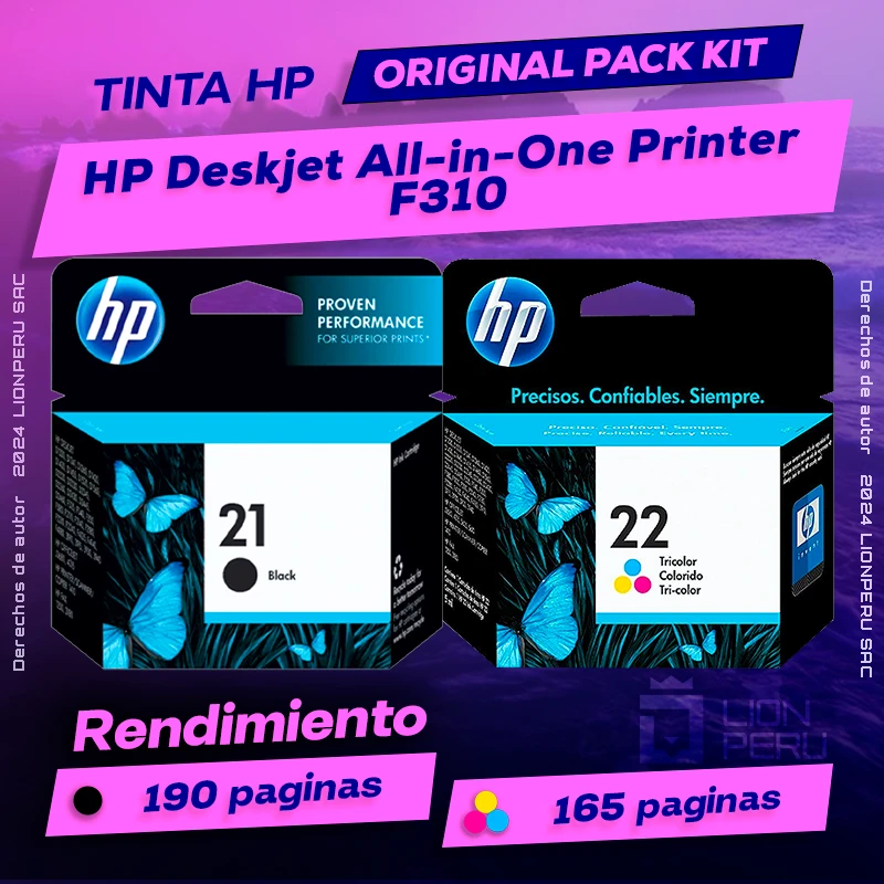 Tinta HP F310 Deskjet All-in-One Printer Original