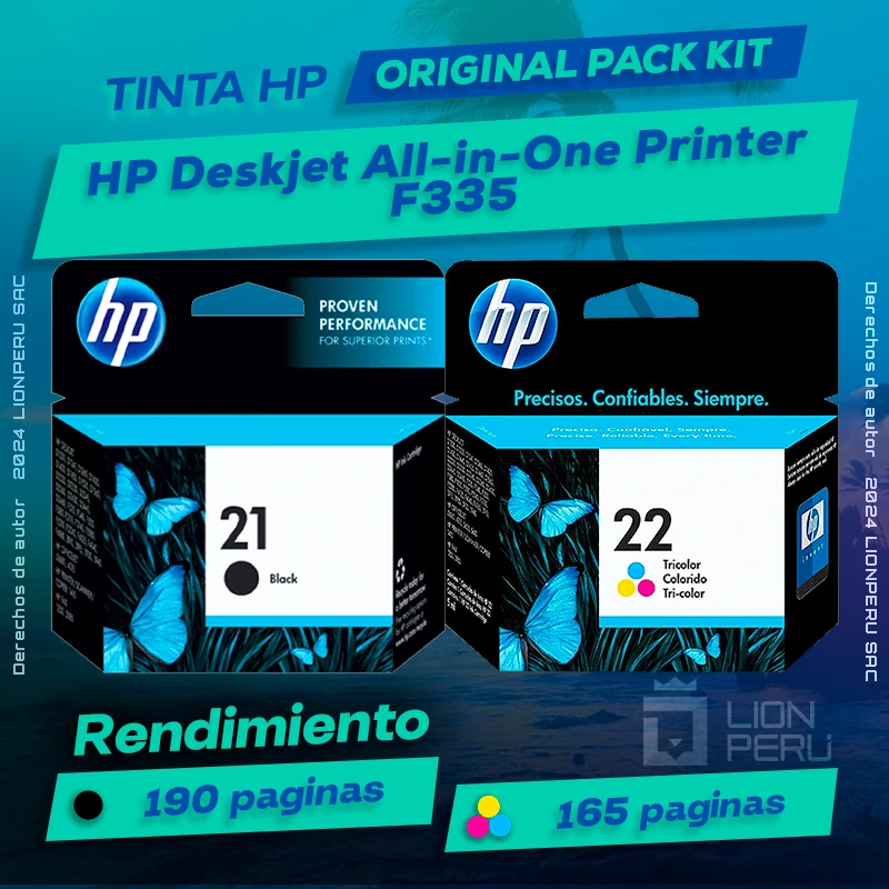 Tinta HP F335 Deskjet All-in-One Printer Original
