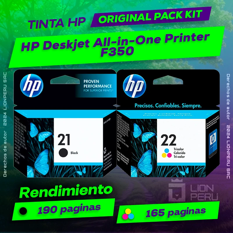 Tinta HP F350 Deskjet All-in-One Printer Original