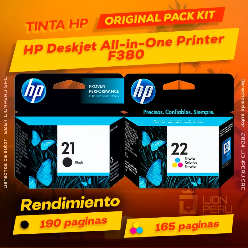 Tinta HP F380 Deskjet All-in-One Printer Original