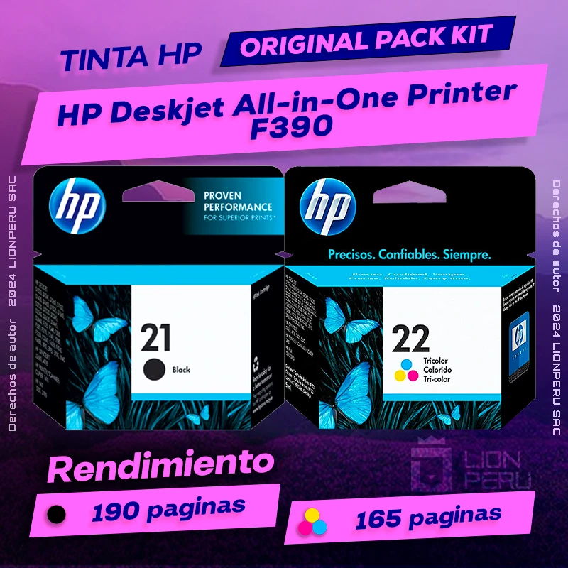 Tinta HP F390 Deskjet All-in-One Printer Original