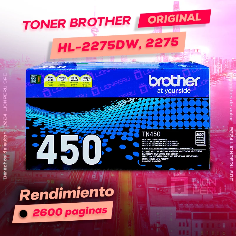 Toner Brother HL 2275DW, HL-2275DW Alta Capacidad