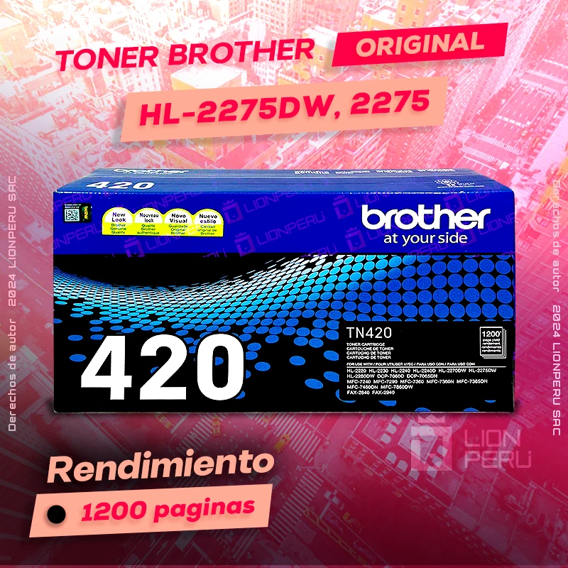 Toner Brother HL 2275DW, HL-2275DW Cartucho Laser Original negro, ofrece un rendimiento de Calidad a un super Precio, consigue el tuyo… ¡¡YA!!