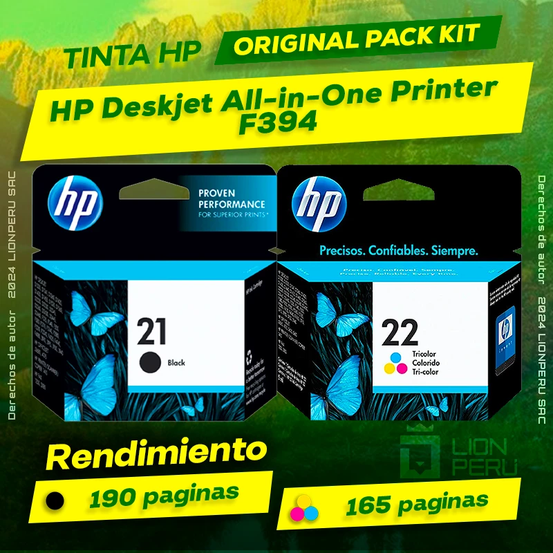 Tinta HP F394 Deskjet All-in-One Printer Original