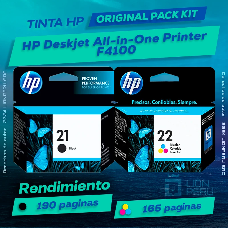 Tinta HP F4100 Deskjet All-in-One Printer Original
