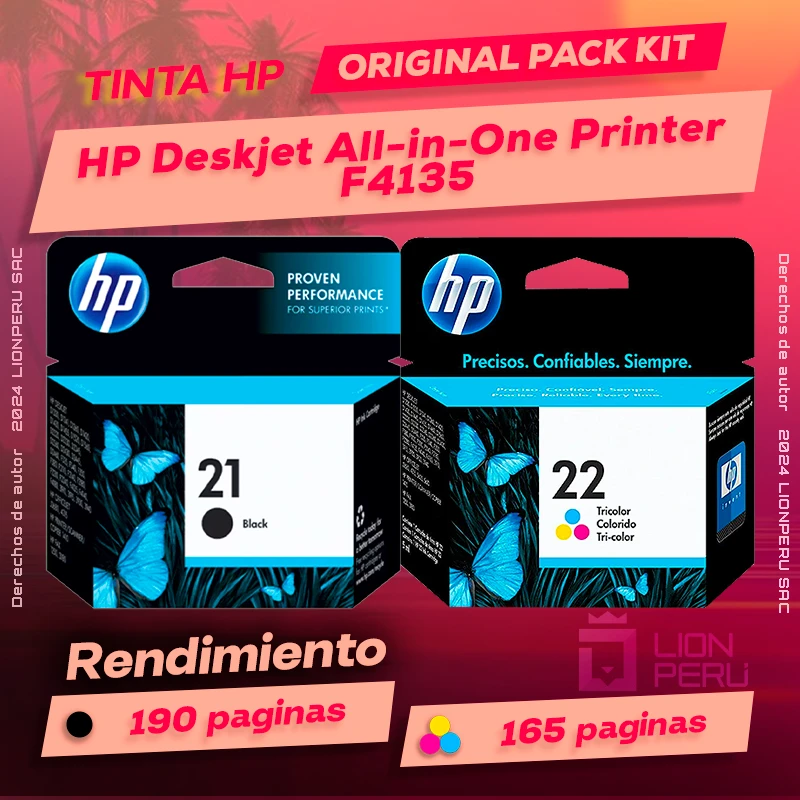 Tinta HP F4135 Deskjet All-in-One Printer Original