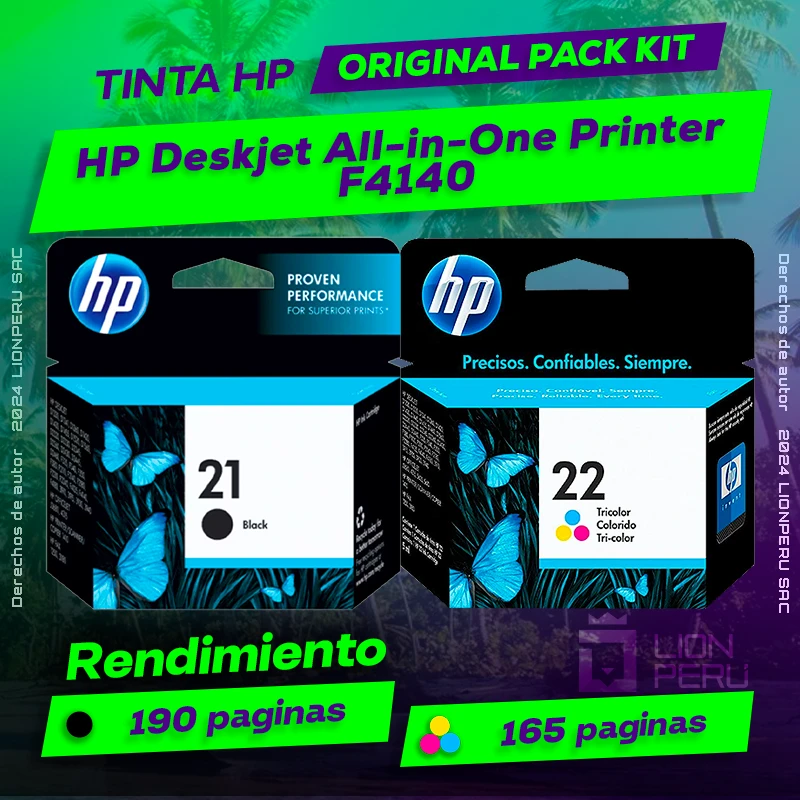 Tinta HP F4140 Deskjet All-in-One Printer Original