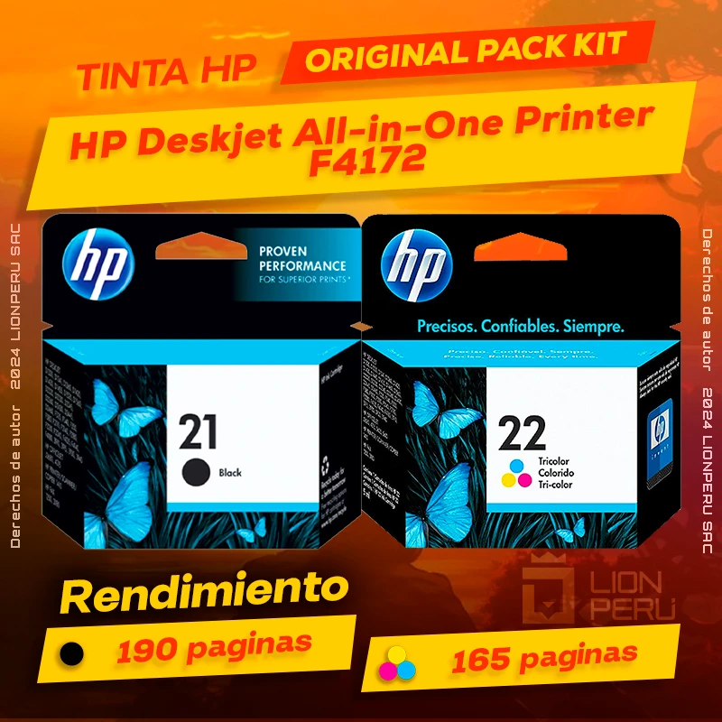Tinta HP F4172 Deskjet All-in-One Printer Original