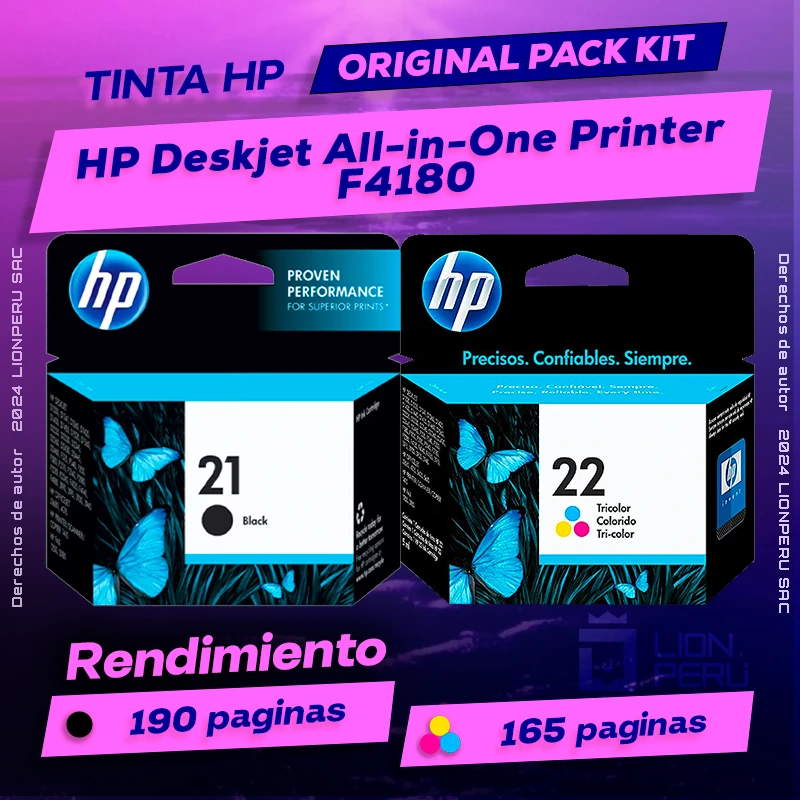 Tinta HP F4180 Deskjet All-in-One Printer Original