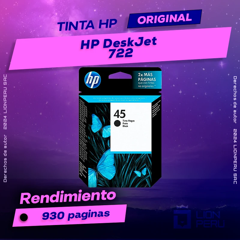 Tinta HP 722 DeskJet Ink Advantage Cartucho Original