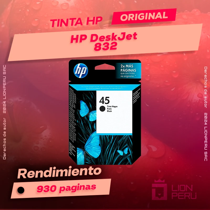 Tinta HP 832 DeskJet Ink Advantage Cartucho Original