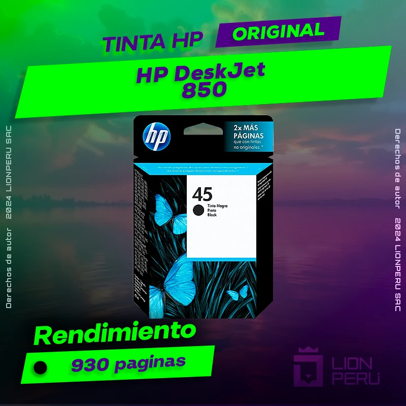 Tinta HP 850 DeskJet Ink Advantage Cartucho Original