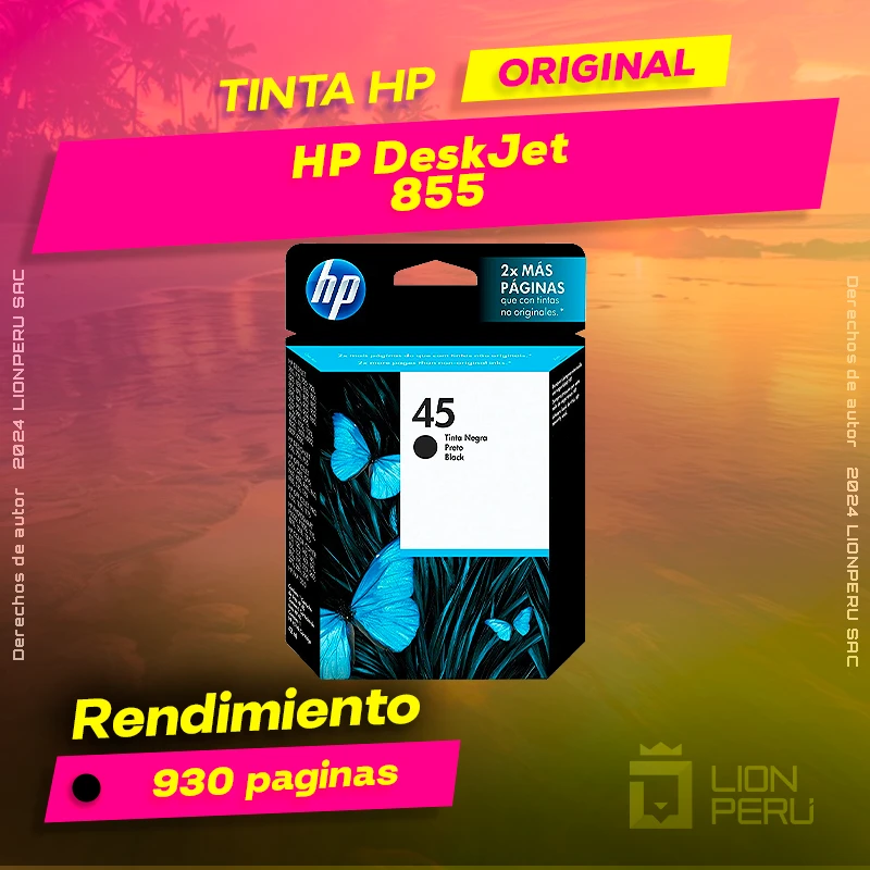 Tinta HP 855 DeskJet Ink Advantage Cartucho Original