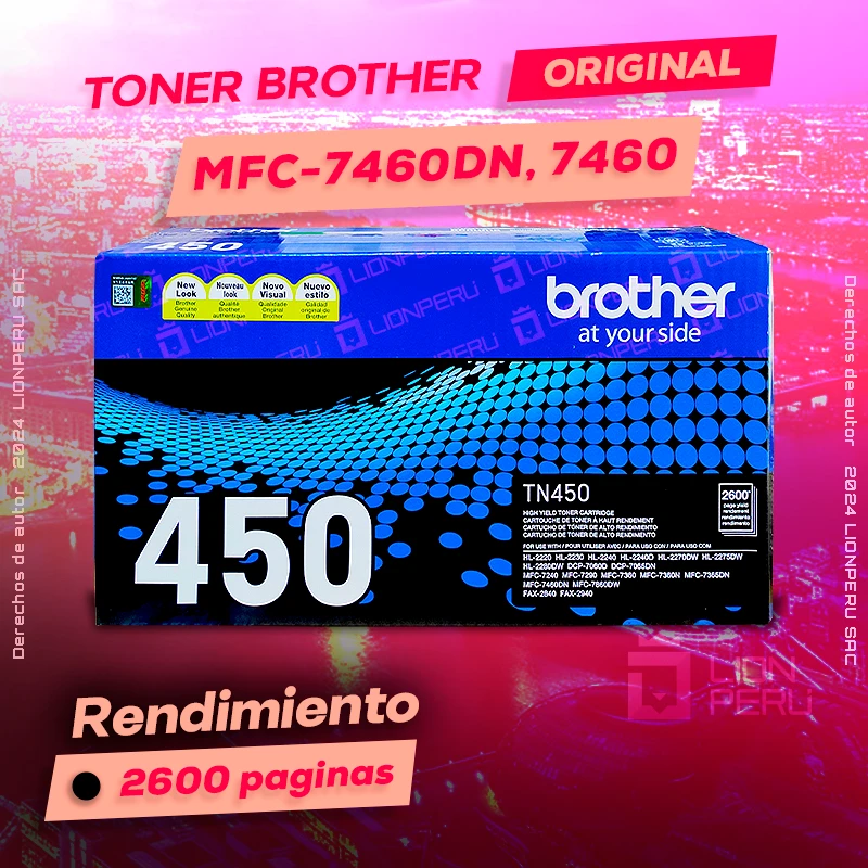 Toner Brother MFC 7460DN, MFC-7460DN Alta Capacidad