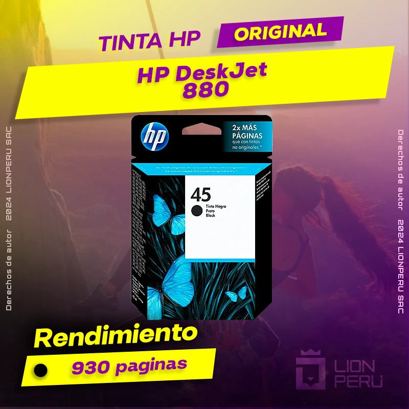 Tinta HP 880 DeskJet Ink Advantage Cartucho Original