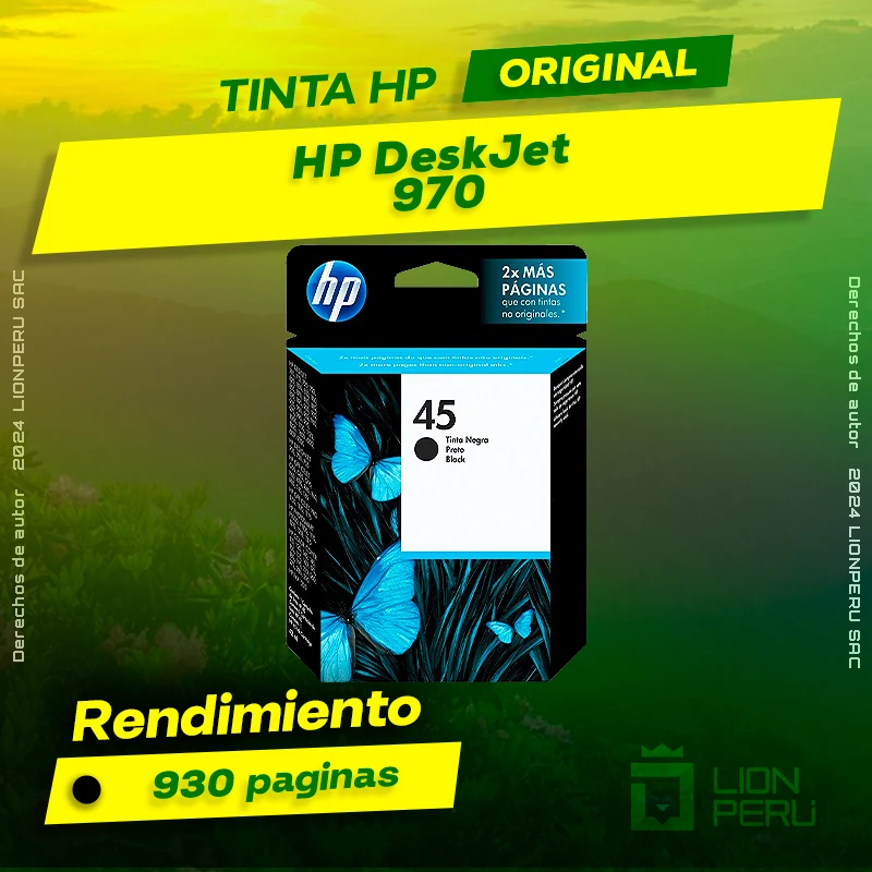 Tinta HP 970 DeskJet Ink Advantage Cartucho Original
