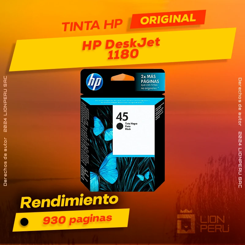 Tinta HP 1180 DeskJet Ink Advantage Cartucho Original